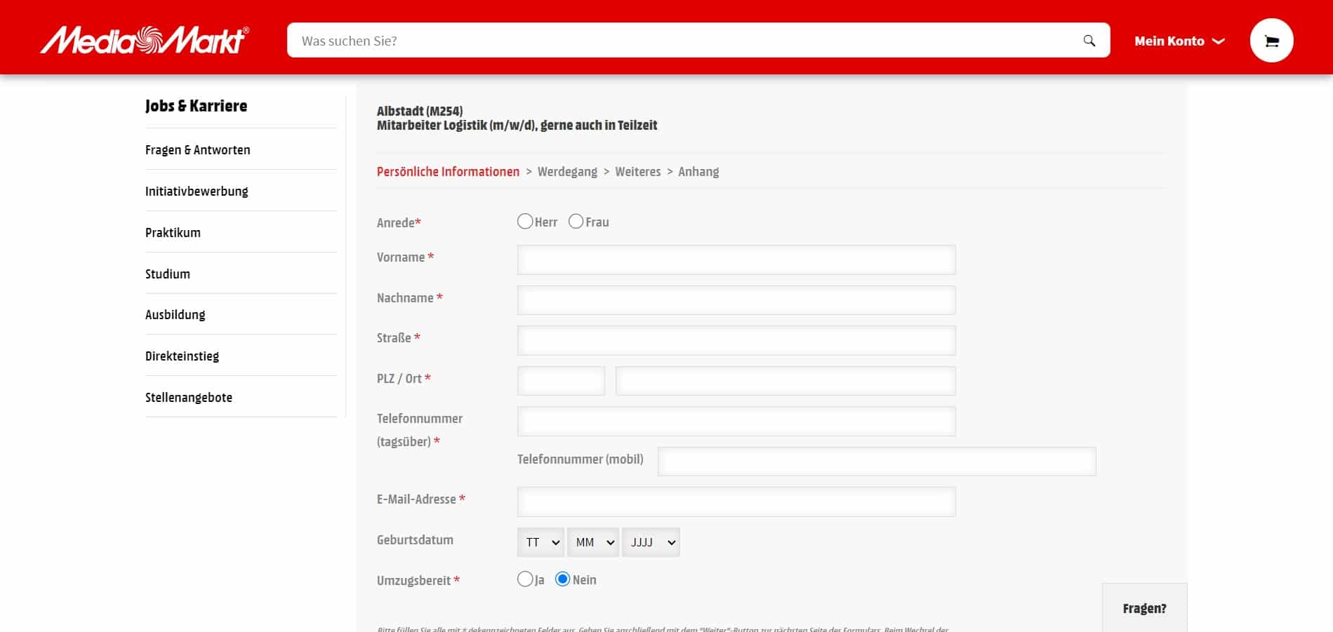 Wie finde ich eine Stelle bei Mediamarkt ? 【 2024